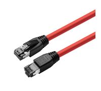 Microconnect MC-SFTP801R cavo di rete Rosso 1 m Cat8.1 S/FTP [S-STP] (CAT8.1 S/FTP 1m Red LSZH - Shielded Network Cable, AWG - NEW