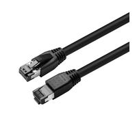 Microconnect MC-SFTP803S cavo di rete Nero 3 m Cat8.1 S/FTP [S-STP] (CAT8.1 S/FTP 3m Black LSZH - Shielded Network Cable, AWG - NEW