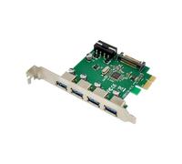 Microconnect MC-USB3.0-F3B1 scheda di interfaccia e adattatore Interno USB 3.2 Gen 1 [3.1 Gen 1] (4 port USB 3.0 PCIe card - Main chip : VL805 4 external - USB 3.0 Ports - Warranty: 36M) - Nouvo