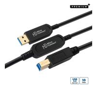 Microconnect MC-USB3.0AB20OP cavo USB 3.2 Gen 2 [3.1 2] 20 m A B Nero (Premium Optic Cable - A-B 20m Warranty: 300M) [MC-USB3.0AB20OP]