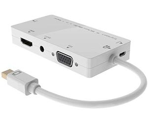 Microconnect MDPDVIHDMIVGAAA cavo di interfaccia e adattatore Mini Displayport DVI/HDMI/VGA/Audio Bianco
