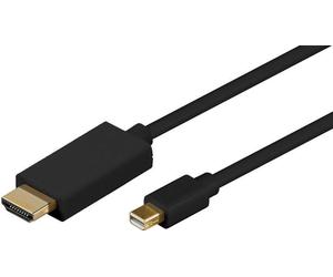 Microconnect MDPHDMI5B cavo video e adattatore 5 m Mini DisplayPort HDMI Tipo A (Standard) Nero - Nouvo