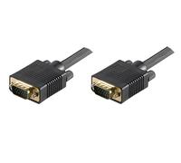 Microconnect MONGG7B cavo VGA 7 m VGA [D-Sub] Nero (Full HD SVGA HD15 cable 7m - Monitor Cable, Black - Resolution : Full HD 19 NEW