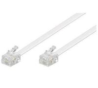 Microconnect MPK191W cavo telefonico 15 m Bianco (ModularCable RJ11 6P/4C 15m - White - 1-4, 2-3, 3-2, 4-1 - Warranty: 300M)