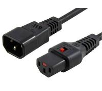 Microconnect PC1024 cavo di alimentazione Nero 1 m Accoppiatore C13 Accoppiatore C14 (IEC LOCK C13 to C14 - 1.00mm2, 1M, BLACK NEW