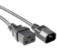 Microconnect PE0191410 cavo di alimentazione Nero 1 m Accoppiatore C19 Accoppiatore C14 (Power Cord C19-C14 1m Black - Extensio NEW