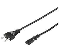 Microconnect PE030705 cavo di alimentazione Nero 0,5 m CEE7/16 Accoppiatore C7