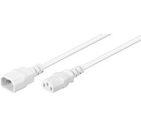 Microconnect PE040630W cavo di alimentazione Bianco 3 m Accoppiatore C14 Accoppiatore C13 (Power Cord C13 - C14 3m White - Exte NEW