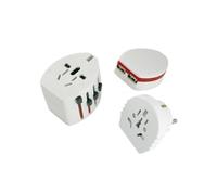 Microconnect PETRAVEL12 Caricabatterie per dispositivi mobili Universale Bianco USB Interno (SKROSS World Adapter - Dual USB, 2 NEW