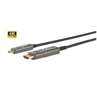 Microconnect USB3.1CHDMI10OP cavo e adattatore video 10 m USB tipo-C HDMI Nero (USB-C HDMI fiber cable 10m - 10m USB-C to HDMI2 NEW