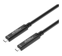Microconnect Premium Optic Fiber USB-C 3.2 - Gen2x1 Bidirectional Cable, DP 4-LANE Full Functional, 10Gbps, 40W, 8K, 15m, Black Warranty: 300M [MC-USB3.2CC15-8K-OP]