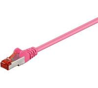Microconnect SSTP601PI cavo di rete Rosa 1 m Cat6 S/FTP S-STP (S/FTP CAT6 1m Pink LSZH - PiMF Pairs in metal foil - 4x2xAWG 28 NEW