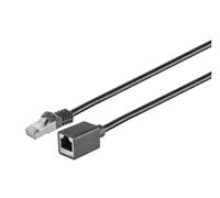 Microconnect STP6005SEXT cavo di rete Nero 0,5 m Cat6 F/UTP [FTP] (F/UTP CAT6 Ext. cable 0.5m - with mounting flange Black - 26 NEW