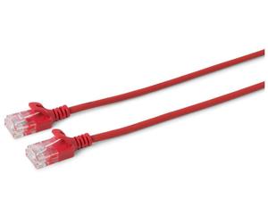 MicroConnect U/UTP CAT6 5M rosso, sottile, PVC, 4x2xAWG 30/7 CU, V-UTP605R-SLIM
