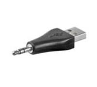Microconnect USB/3.5mm Nero, Metallico