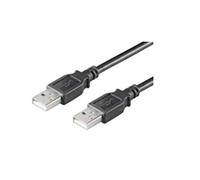 Microconnect USB2.0, M/M, 0.1m cavo USB 0,1 m 2.0 USB A Nero