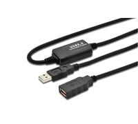 Microconnect USB2.0AAF05A cavo USB USB 2.0 5 m USB A Nero (Active USB 2.0 cable, A-A M-F - With integrated repeater 5m - Up to NEW