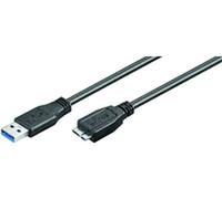 Microconnect USB3.0AB2MICRO cavo USB 2 m USB A Micro-USB B Nero