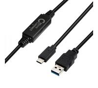 Microconnect USB3.1CA5AMP cavo USB USB 3.2 Gen 1 [3.1 Gen 1] 5 m USB C USB A Ner