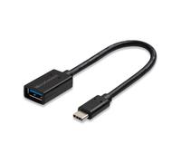 Microconnect USB3.1CAF02BH cavo USB USB 3.2 Gen 1 [3.1 Gen 1] 0,2 m USB C USB A Nero (USB-C 3.2 Gen 1 to USB 3.2 - Gen 1 A adap NEW