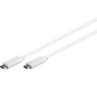 Microconnect USB3.1CC1W cavo USB USB 3.2 Gen 2 3.1 Gen 2 1 m USB C Bianco (USB-C Gen2 cable white. 1m - Gen2 - Supports 10 Gbps NEW