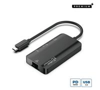 Microconnect USB3.1CCOM14 replicatore di porte e docking station per laptop Cablato USB 3.2 Gen 1 [3.1 Gen 1] Type-C Grigio (USB-C Mini Dock - USB-C to 2 x USB3.0 A /RJ45/ - HDMI/VGA/Type C Data or PD
