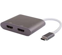 MICROCONNECT - USB3.1CHDMIX2 cavo di interfaccia e adattatore USB C HDMI x 2 Nero