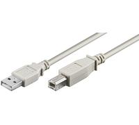 Microconnect USBAB1 cavo USB USB 2.0 1 m USB A USB B Bianco (USB2.0 A-B 1m M-M - grey - Warranty: 300M) NEW
