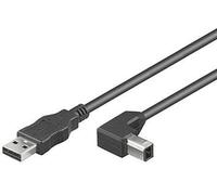 Microconnect USBAB3ANGLED cavo USB USB 2.0 3 m USB A USB B Nero (USB2.0 A-B 3m M-M - Angled - Warranty: 300M) NEW