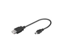 Microconnect USBAFBM cavo USB 0,2 m USB A Mini-USB B Nero