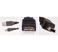 Microconnect USBAMB51 cavo USB 1 m USB A Mini-USB B Nero