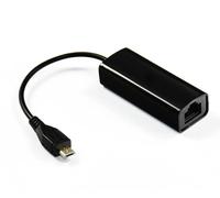 Microconnect USBMICROETHBB scheda di rete e adattatore Ethernet (USB MICRO to Ethernet, Black - USBMICROETHBB, Wired, - Micro-U NEW