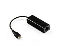 Microconnect USBMICROETHBB scheda di rete Ethernet (USB MICRO a Ethernet, Nero - Garanzia: 25Y) - 5704174197829