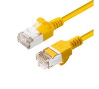 Microconnect V-FTP6A10Y-SLIM cavo di rete Giallo 10 m Cat6a U/FTP [STP] (CAT6A U-FTP Slim, LSZH, 10m - Network Cable, Yellow - NEW