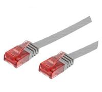 Microconnect V-UTP60025-FLAT cavo di rete Grigio 0,25 m Cat6 U/UTP [UTP] (U/UTP CAT6 0.25M Grey Flat - Unshielded Network Cable NEW