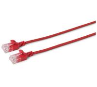 Microconnect V-UTP601R-SLIM cavo di rete Rosso 1 m Cat6 U/UTP [UTP] (U/UTP CAT6 1M Red Slim, - Unshielded Network Cable, - PVC, NEW