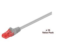 U/UTP CAT6 10M GREY 10 PACK