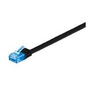 Microconnect V-UTP6A01S-FLAT cavo di rete 1 m Cat6a U/UTP (UTP) Nero