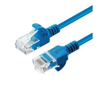 Microconnect V-UTP6A10B-SLIM cavo di rete Blu 10 m Cat6a U/UTP [UTP] (U/UTP CAT6A Slim 10M Blue - Unshielded Network Cable, - L NEW