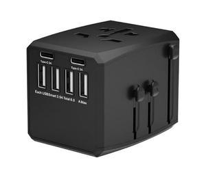 Microconnect World Travel Adapter, 4 USB A Marca