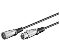 Microconnect XLRMF05 cavo audio 0,5 m XLR [3-pin] Nero (XLR connection cable 0.5 meter - XLR 3-pin - XLR 3-pin M-F - Outer Dimension : 6.0mm, PVC - Warranty: 300M) - Nouvo