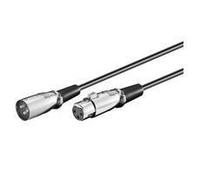 Microconnect XLRMF3 cavo per tastiera, video e mouse Nero 3 m (XLR connection cable 3 meter - XLR 3-pin - XLR 3-pin M-F - Outer NEW