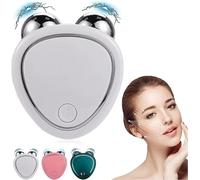 Microcurrent Face Device Roller,2024 Microcurrent Facial Device - Lift The Face and Tighten The Skin, Face Massager Electric with 3 Gear, for Instant Face Lift, Firm, Wrinkle Remover (White)