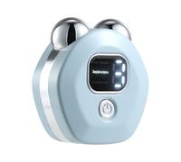 Microcurrent Facial Device, Portable Face Massager, Electric Skin Toning Tool, Facial Sculpting Roller, 2.36x2.09x1.06in, Beauty Device for Home, White, Pink, and Blue