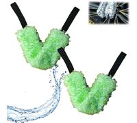 Microfiber Multi - Use Cleaning Tool, Car Wheel Cleaning Belt, Tire Cleaning Brush, Car Wash Brush for Various Cleaning Tasks in Your Car (Green)