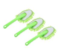 Microfibra Ciniglia Spolverino Lavabile Pulizia Spazzola,Verde,3pz