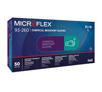 Microflex 93260100 93-260 - Guanti monouso a triplo strato da 7,8 Mil in neoprene e nitrile, taglia L