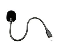 Microfoni a collo d'oca pieghevoli USB C con suono ad angolo regolabile per podcasting, videochiamate, plug and play, microfoni USB C per lo streaming