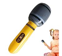 Microfoni gonfiabili - 24 cm, colori assortiti, per feste, microfono finto in PVC | Decorazioni leggere per attività di canto, eventi musicali, karaoke e giochi di ruolo.