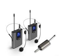 Microfoni Lavalier wireless, in lega di alluminio, microfono lavalier professionale senza fili per trasmissioni mobili in diretta per insegnare, predicare, (montato sulla testa)